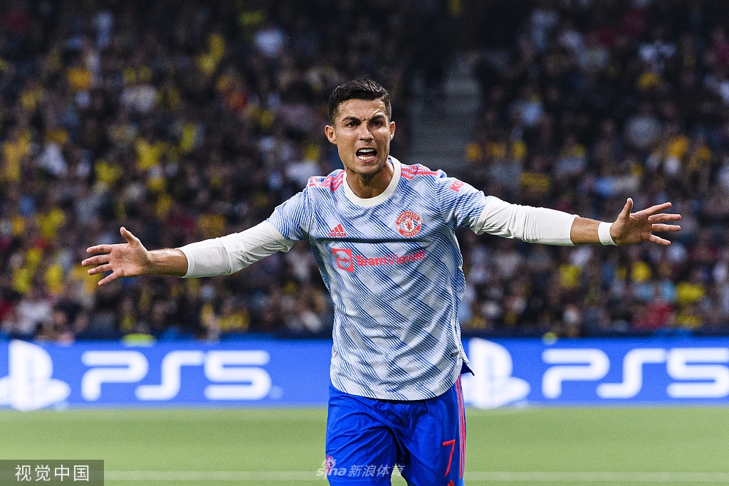 [欧冠]年轻人2-1曼联 C罗破门