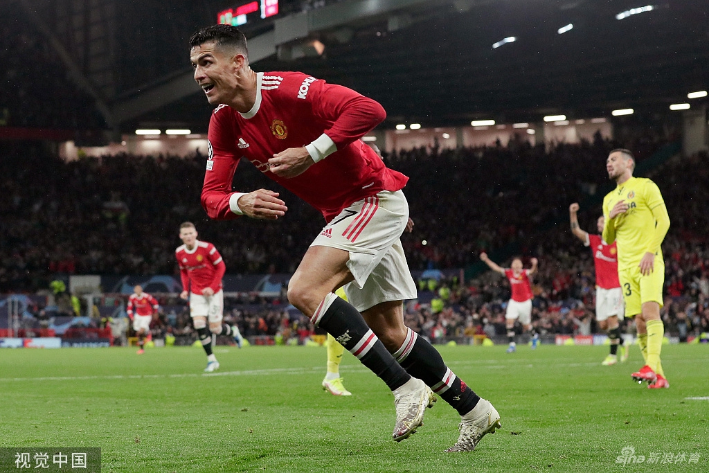 [欧冠]曼联2-1比利亚雷亚尔 C罗95分钟绝杀