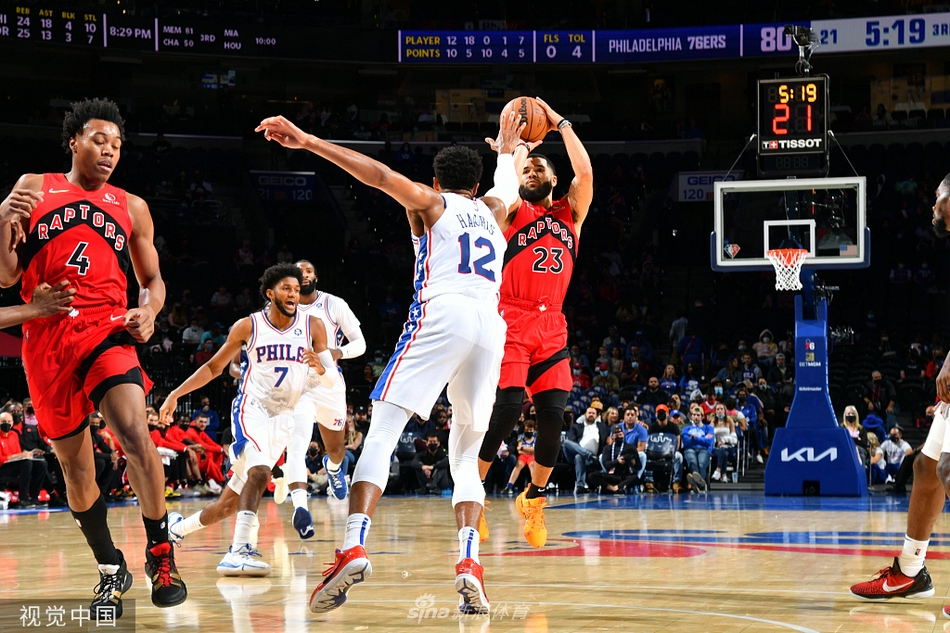 [NBA季前赛]猛龙113-125负76人