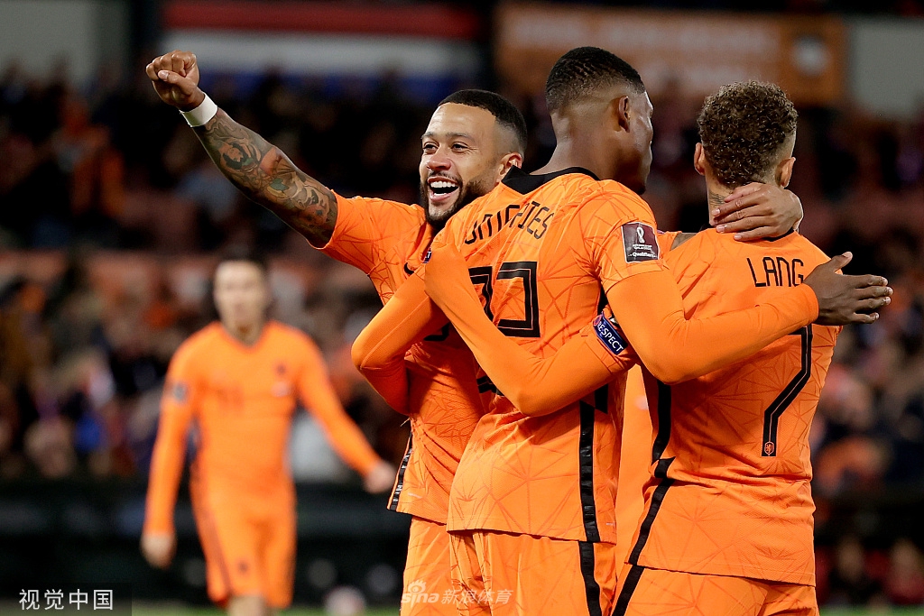 [世预赛]荷兰6-0直布罗陀 德佩两传两射