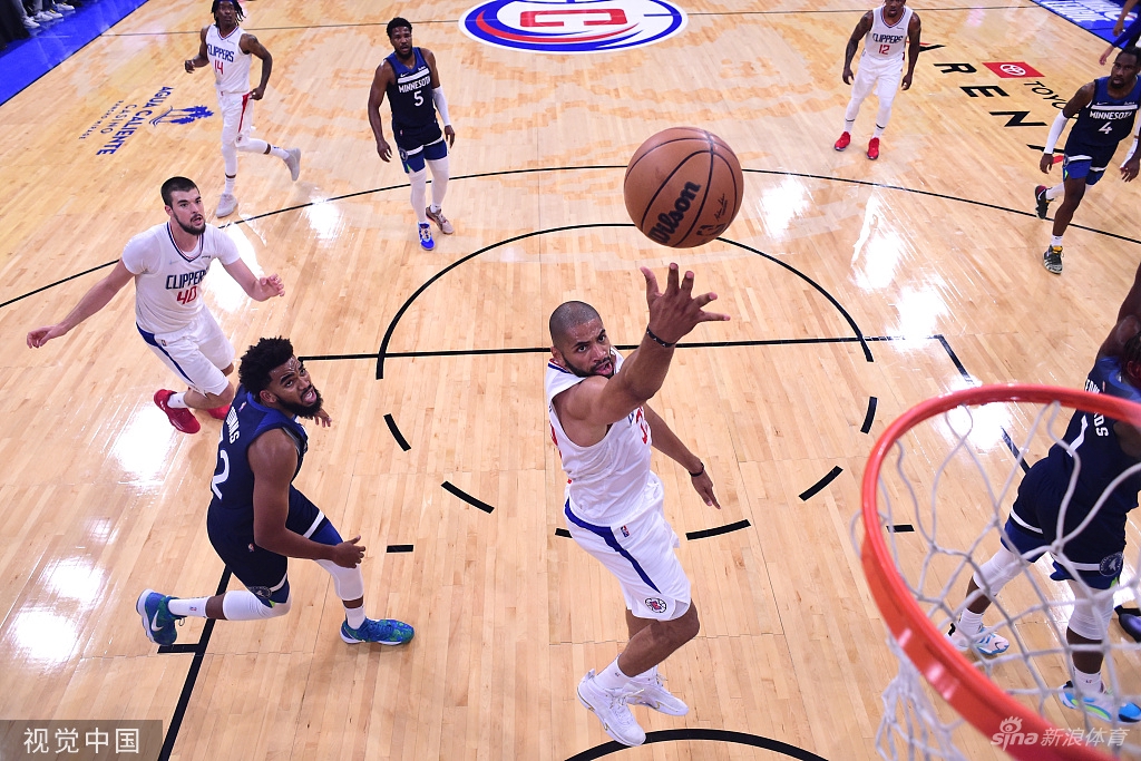 [NBA季前赛]森林狼128-100快船