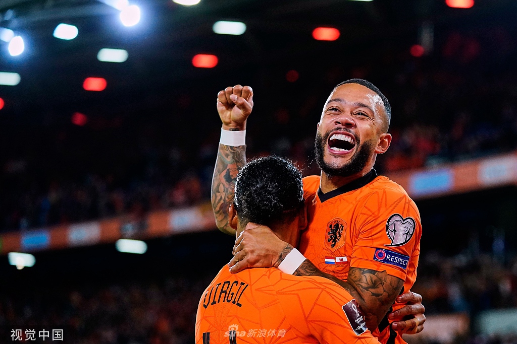[世预赛]荷兰6-0直布罗陀 德佩两传两射