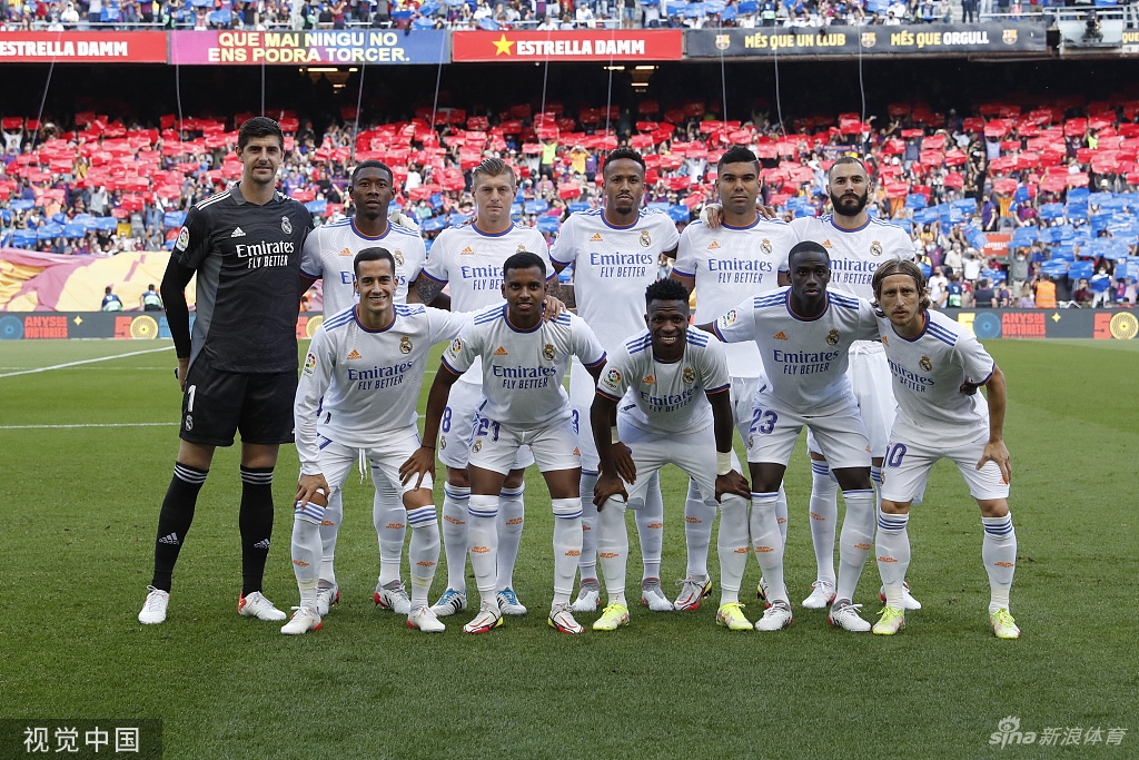 [西甲]皇马客场2-1巴萨 阿拉巴进球