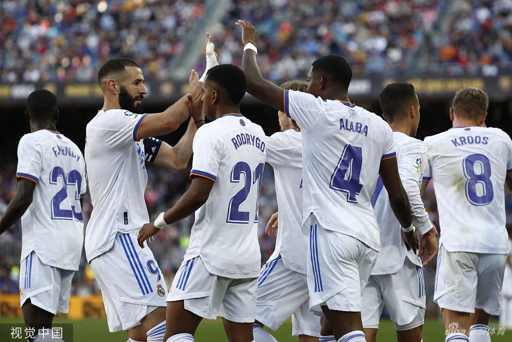 [西甲]皇马客场2-1巴萨 阿拉巴进球