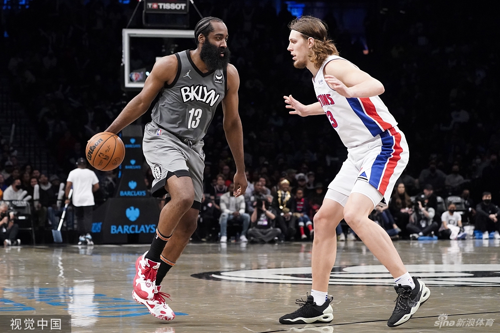 [NBA常规赛]活塞91-117篮网 杜兰特遭驱逐