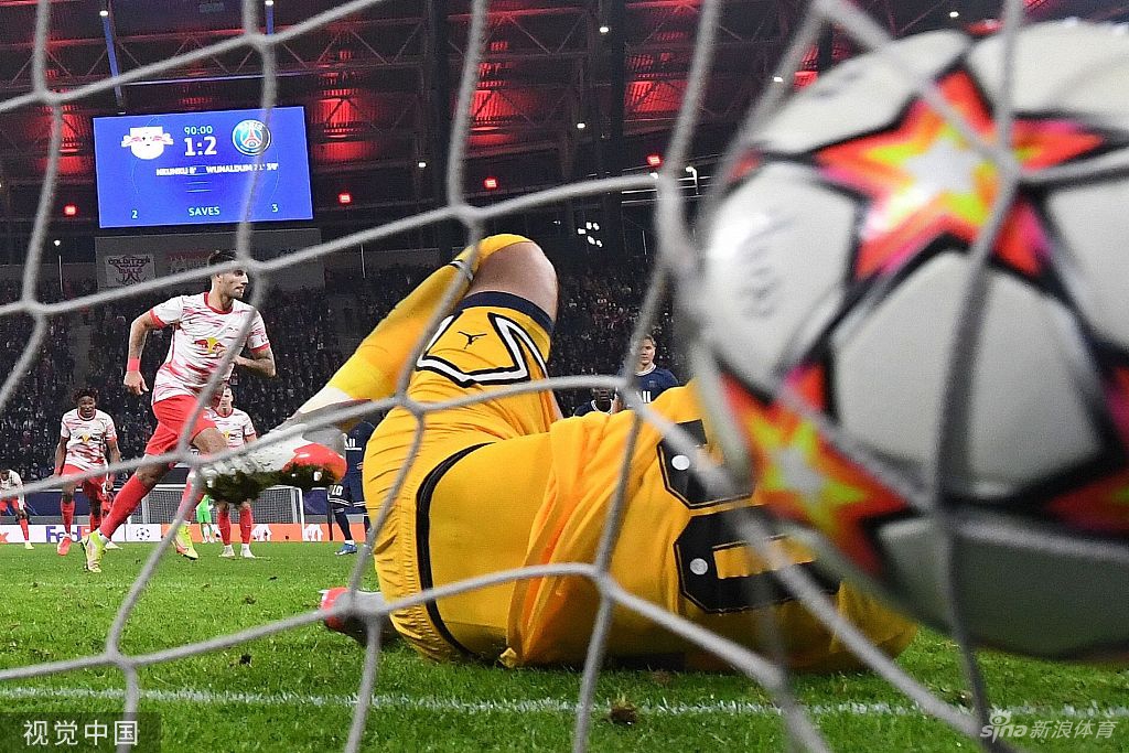 [欧冠]莱比锡2-2巴黎 维纳尔杜姆两球