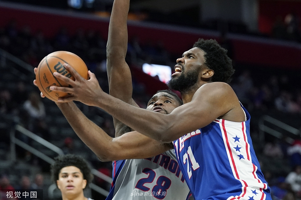 [NBA常规赛]76人109-98活塞