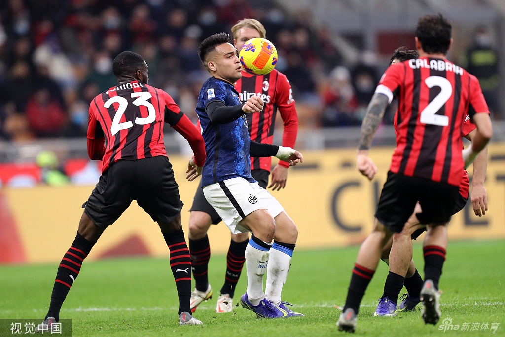 [意甲米兰德比]AC米兰1-1国米 劳塔罗失点