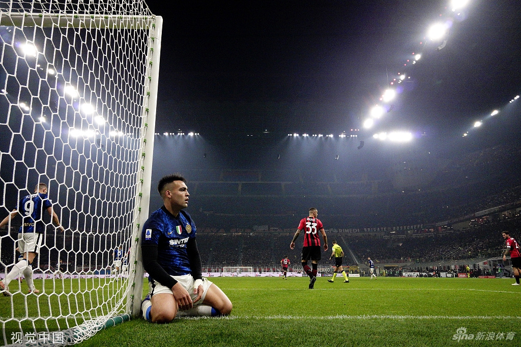 [意甲米兰德比]AC米兰1-1国米 劳塔罗失点