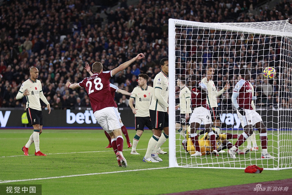 [英超]利物浦客场2-3西汉姆 阿利松自摆乌龙