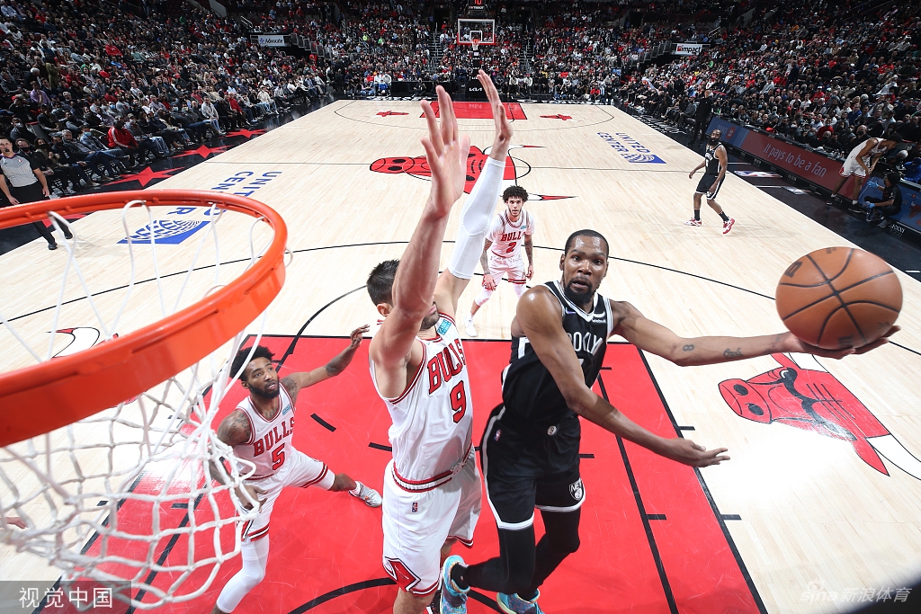 [NBA]篮网95-118公牛 杜兰特空砍38分