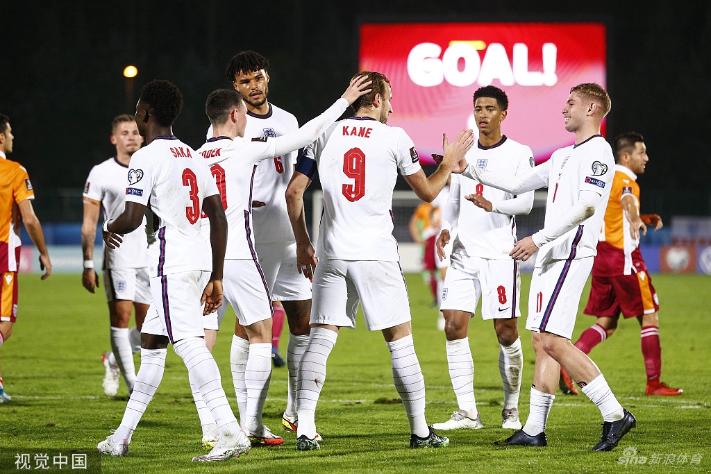 [世预赛]英格兰10-0晋级世界杯 凯恩大四喜