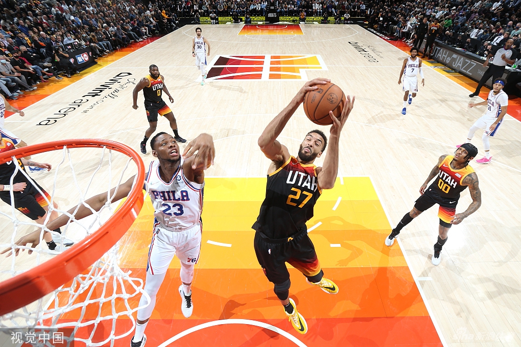 [NBA常规赛]76人85-120爵士