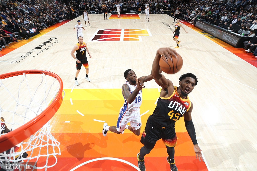 [NBA常规赛]76人85-120爵士