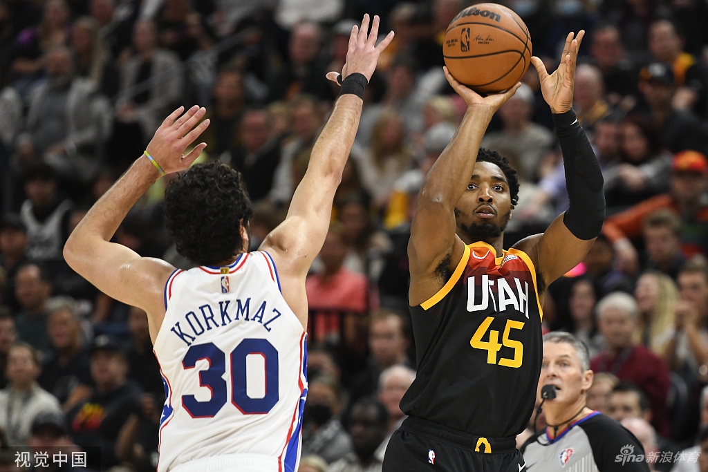 [NBA常规赛]76人85-120爵士