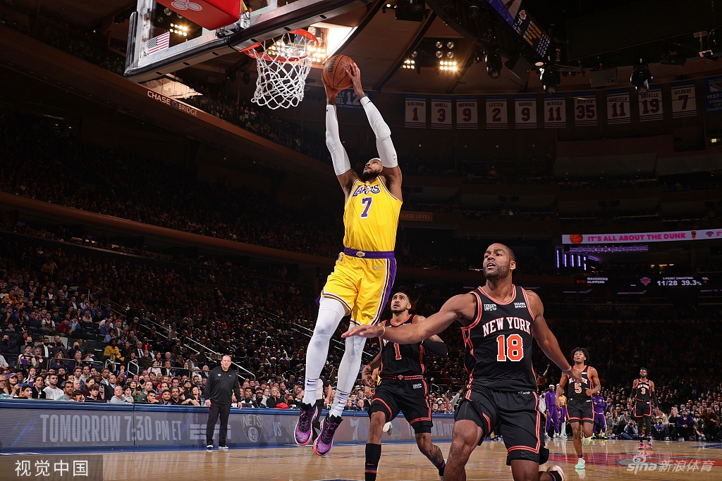 [NBA常规赛]湖人100-106尼克斯