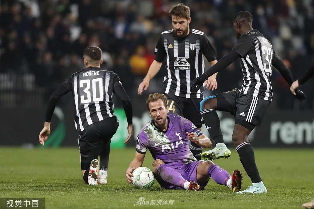 [欧协杯]慕拉2-1热刺 凯恩破门