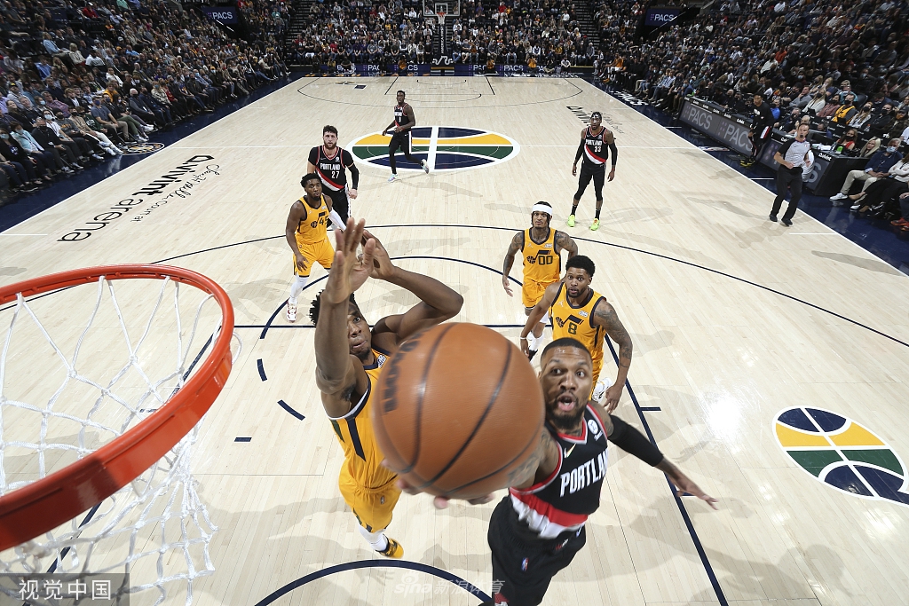 [NBA常规赛]开拓者107-129爵士