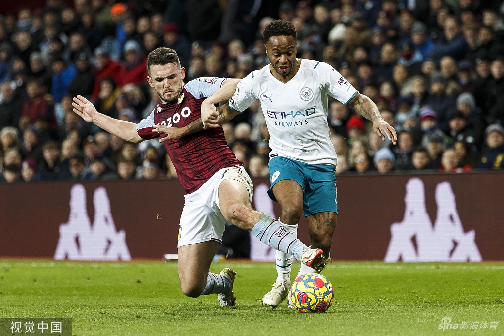 [英超]曼城2-1阿斯顿维拉 斩获四连胜