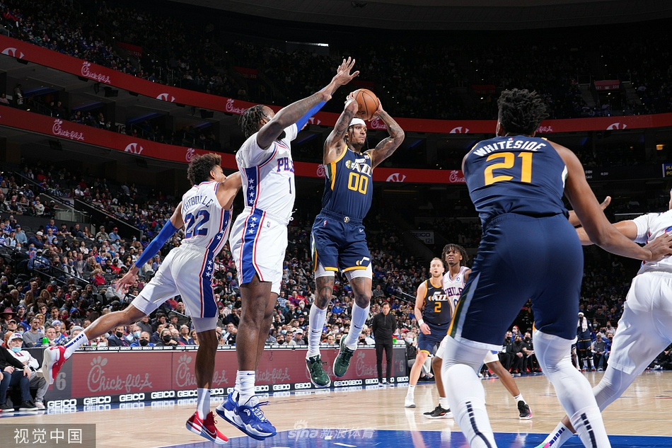 [NBA常规赛]爵士118-96大胜76人