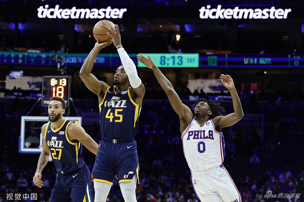 [NBA常规赛]爵士118-96大胜76人