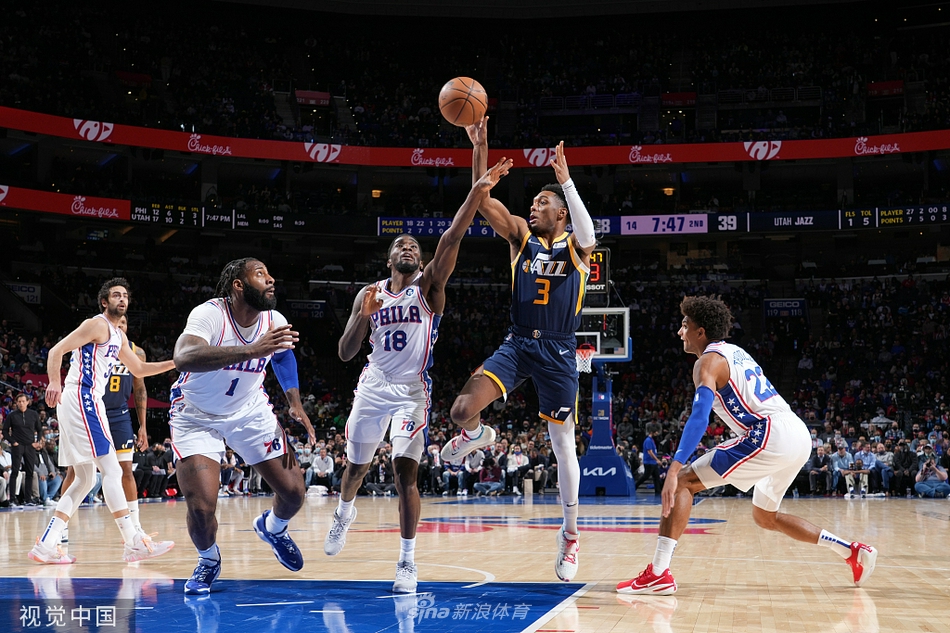 [NBA常规赛]爵士118-96大胜76人