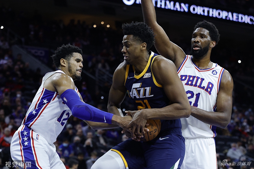 [NBA常规赛]爵士118-96大胜76人