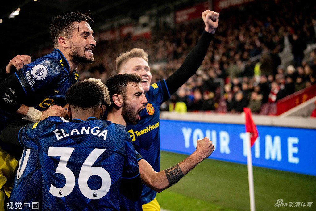 [英超]布伦特福德1-3曼联 B费助攻双响