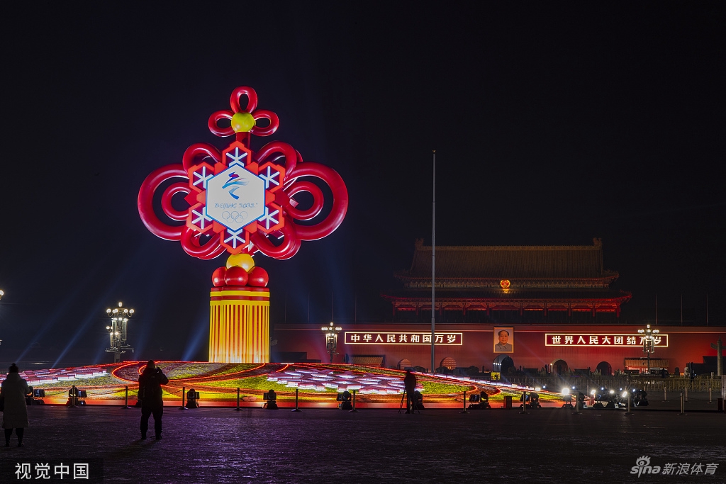 为冬奥增光！北京冬奥城市景观点亮灯光