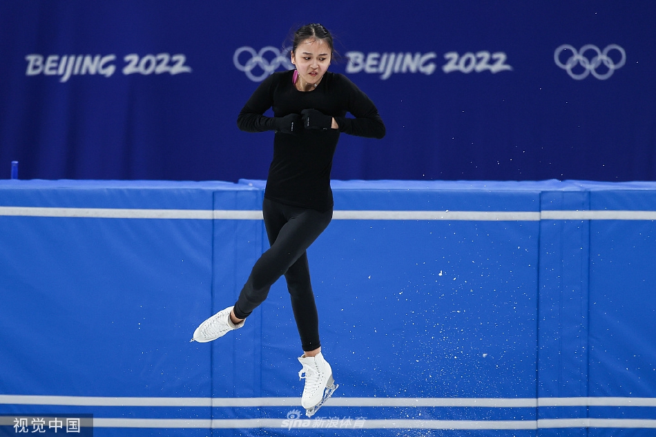 金博洋朱易亮相冬奥花滑训练日