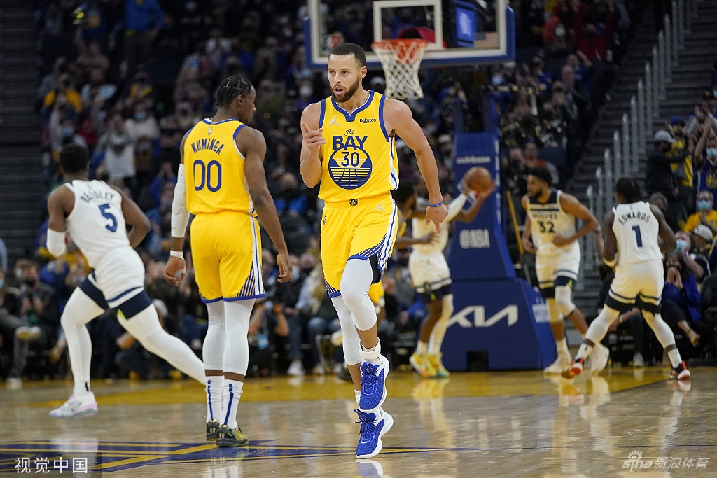 [NBA]森林狼115-124勇士 库里29分6助攻