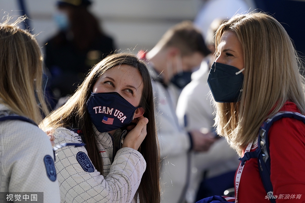 美国冬奥代表团出征北京冬奥会