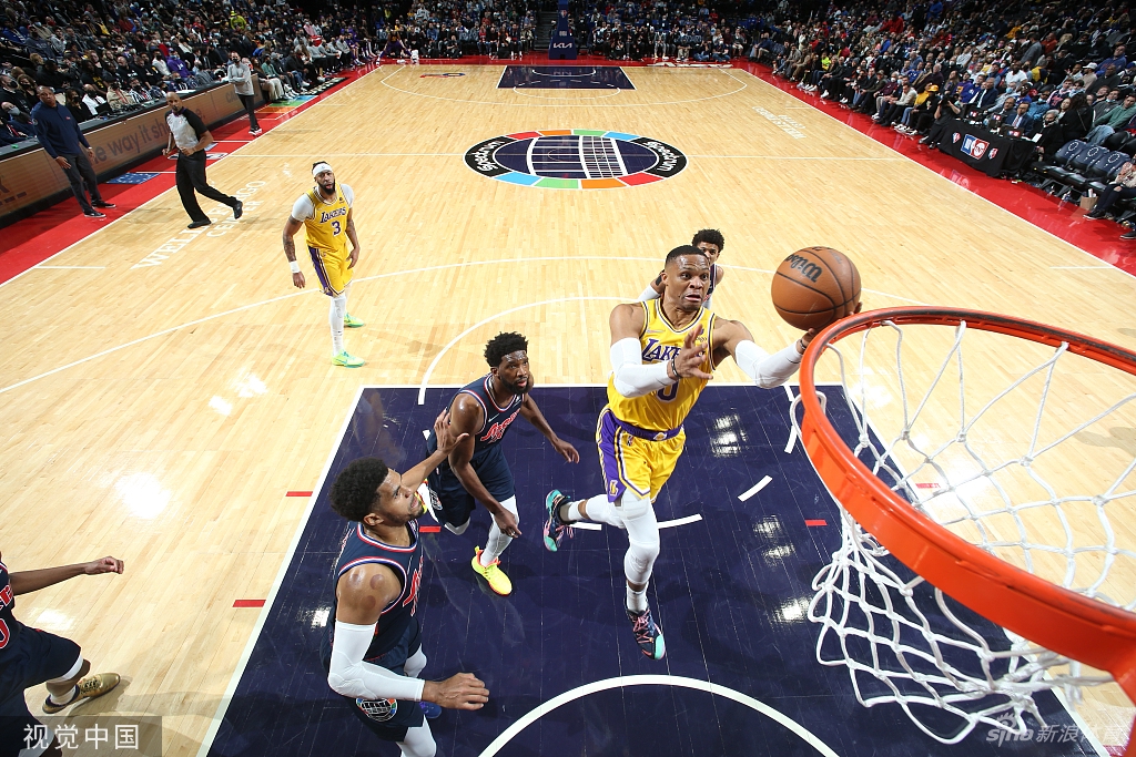 [NBA]湖人87-105负76人 浓眉空砍31分