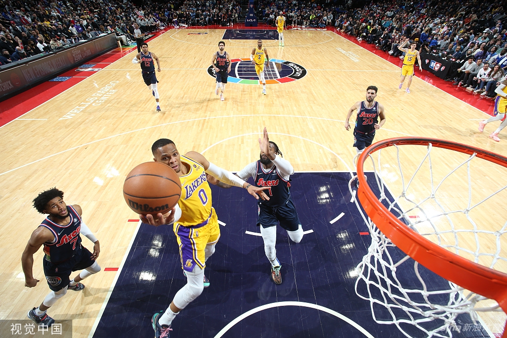 [NBA]湖人87-105负76人 浓眉空砍31分