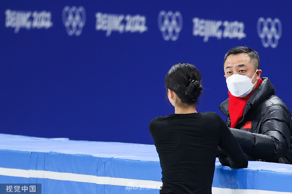 金博洋朱易亮相冬奥花滑训练日