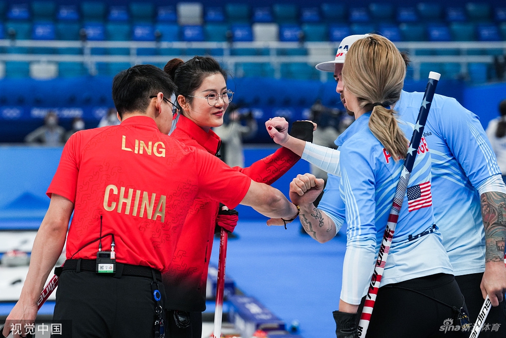 [冰壶混双]范苏圆/凌智5-7负美国组合