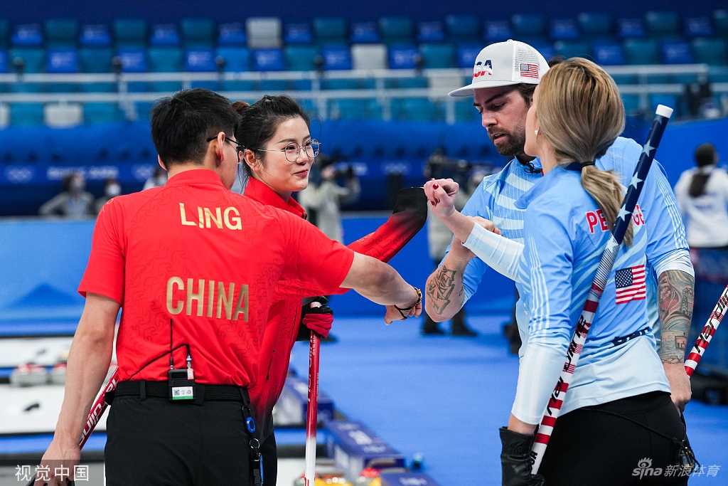 [冰壶混双]范苏圆/凌智5-7负美国组合