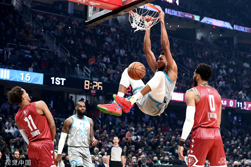 [NBA全明星赛]杜兰特队160-163詹姆斯队