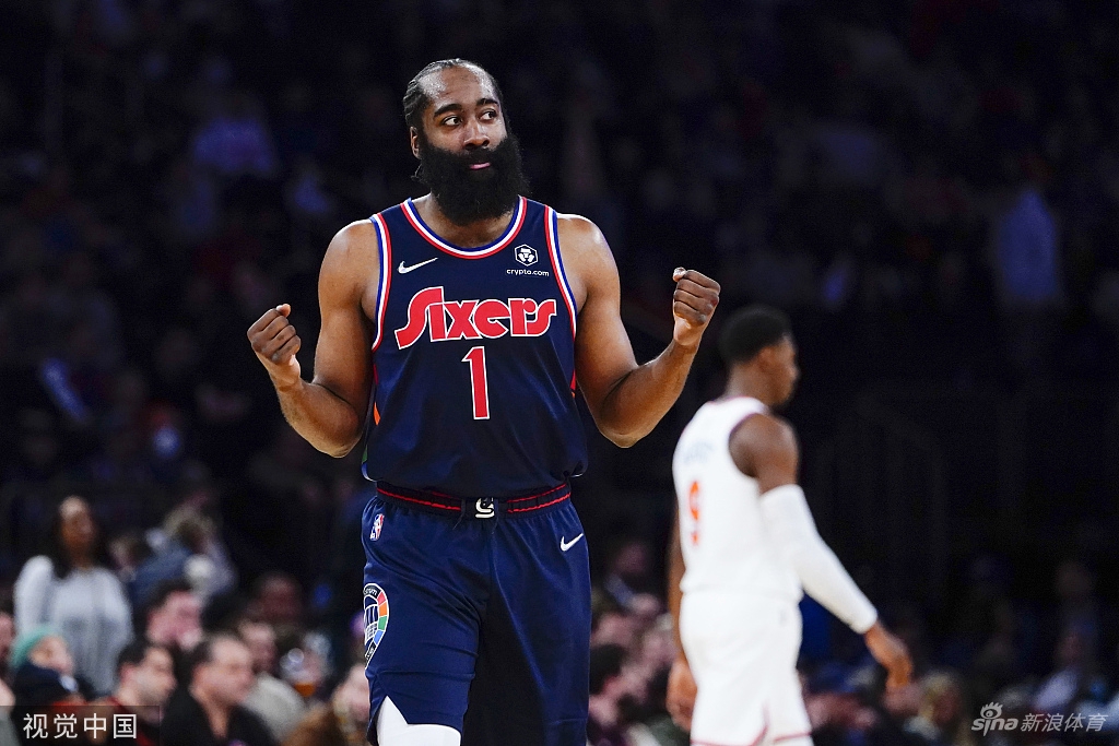 [NBA]76人125-109尼克斯 大帝37分哈登三双