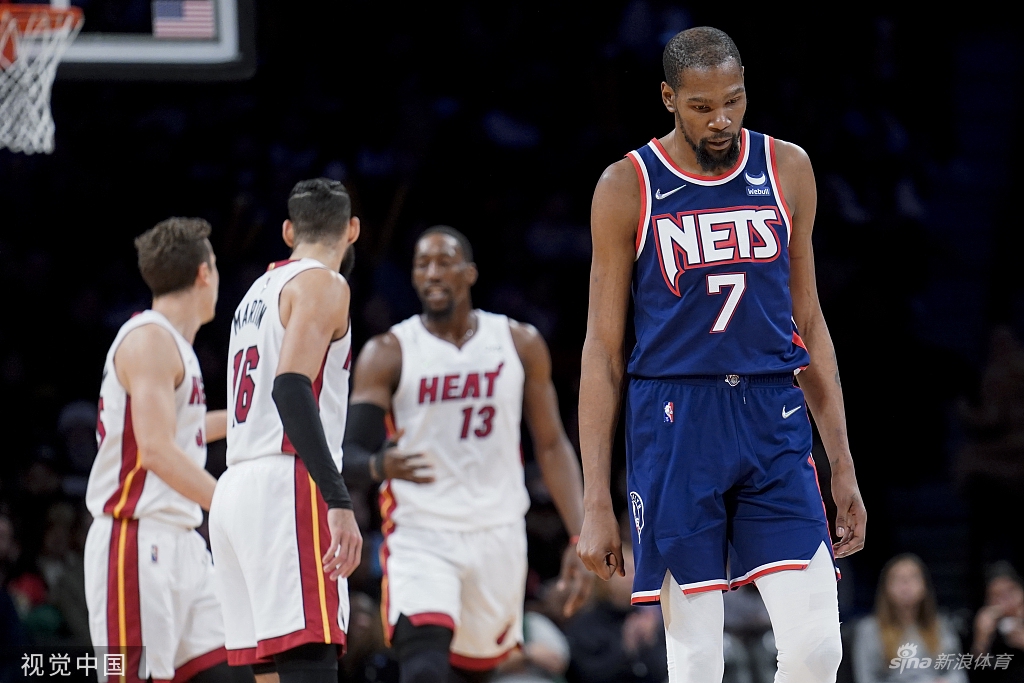 [NBA]热火113-107篮网 杜兰特复出空砍31分