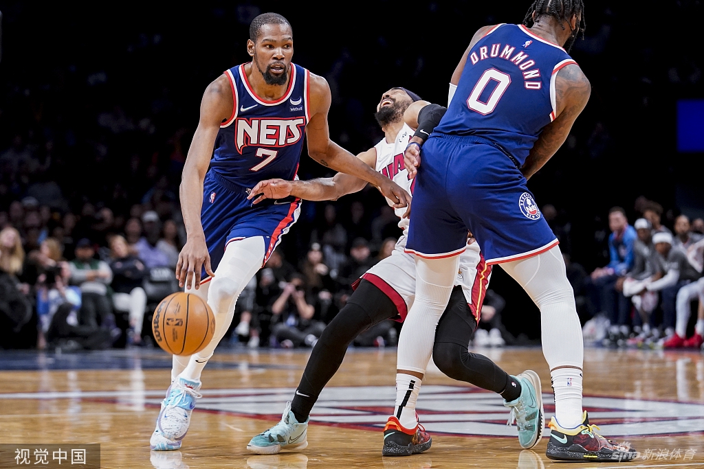 [NBA]热火113-107篮网 杜兰特复出空砍31分