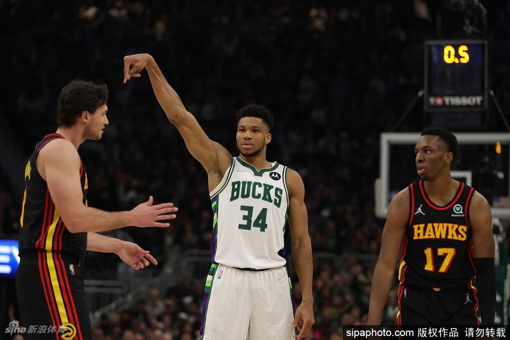 [NBA]老鹰115-124雄鹿 字母哥43分12板