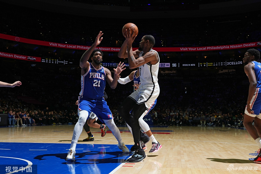 [NBA]篮网129-100大胜76人 杜兰特击溃哈登大帝