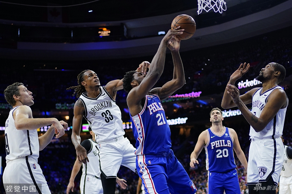 [NBA]篮网129-100大胜76人 杜兰特击溃哈登大帝