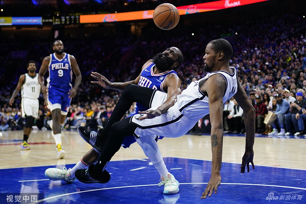 [NBA]篮网129-100大胜76人 杜兰特击溃哈登大帝