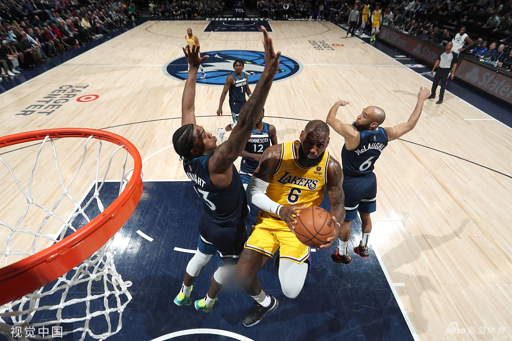 [NBA]湖人104-124森林狼 詹姆斯19分