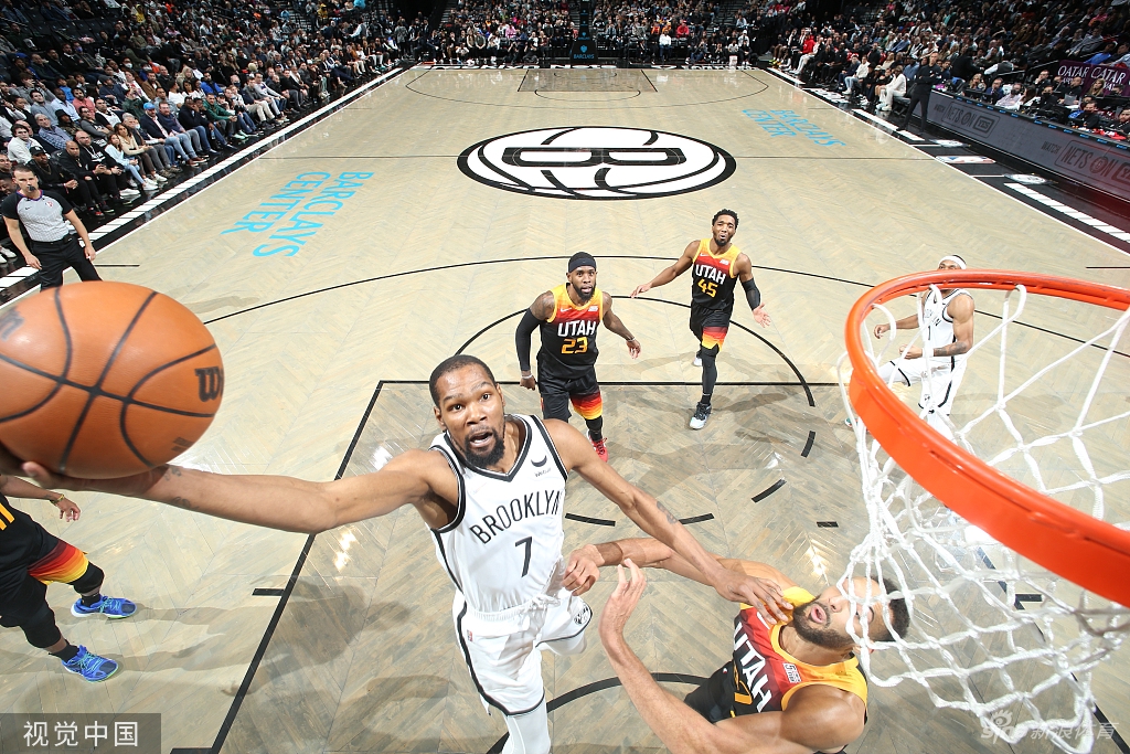 [NBA]爵士106-114篮网 杜兰特轰37分9板8助