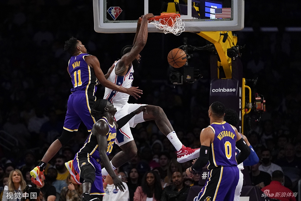 [NBA]76人126-121湖人 威少24分9板8助