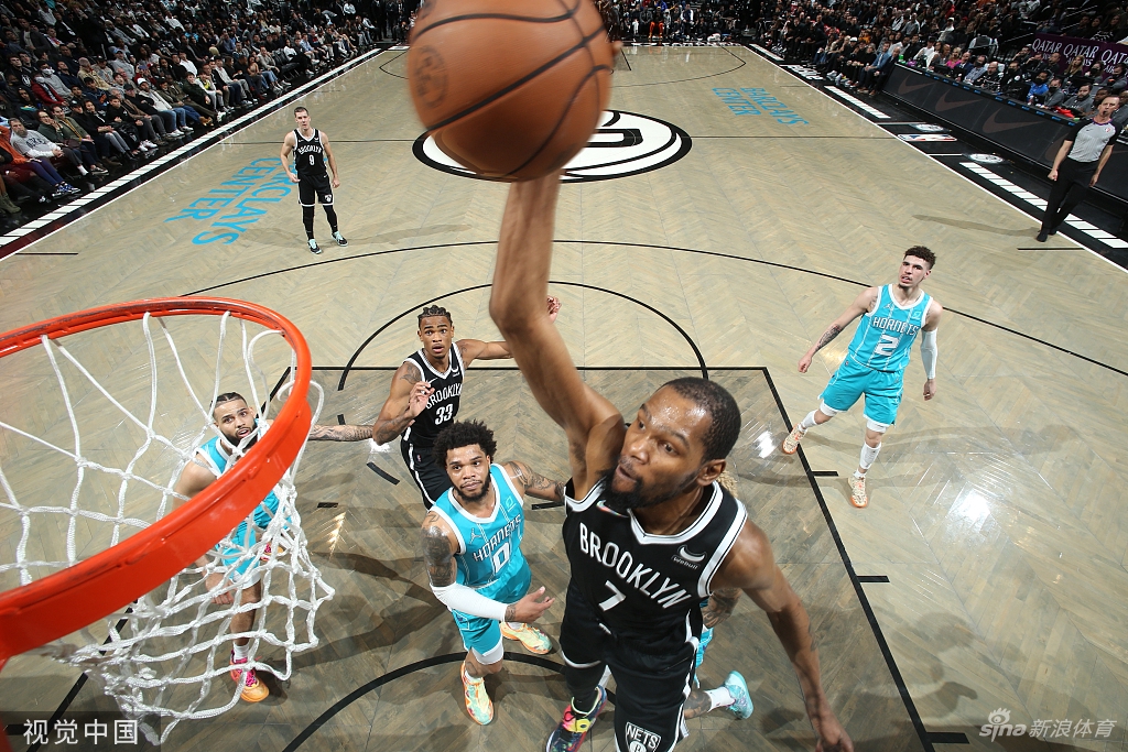 [NBA]黄蜂119-110篮网 杜兰特空砍27+8