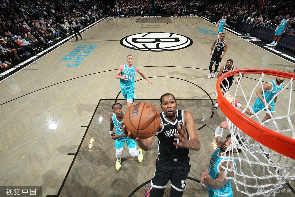 [NBA]黄蜂119-110篮网 杜兰特空砍27+8